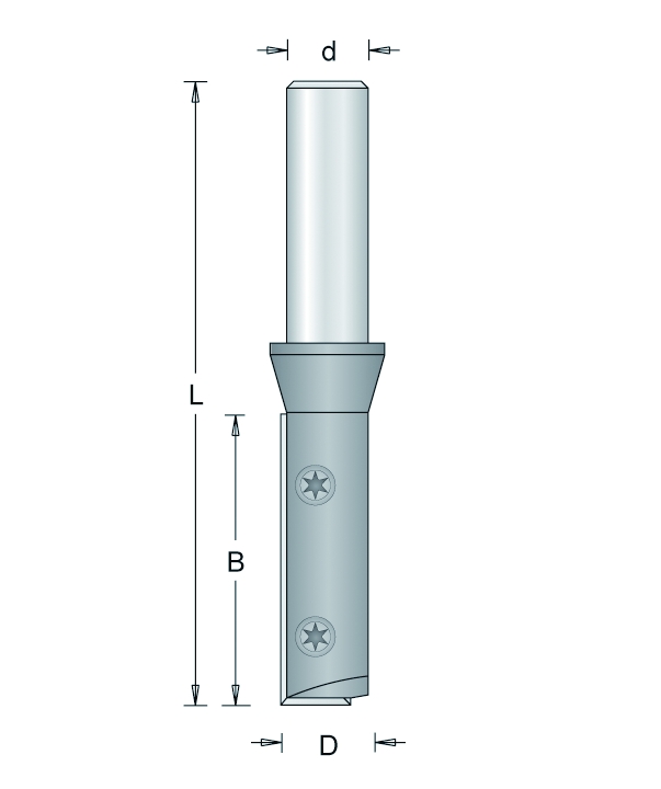 HM Groeffrees met wisselmessen Z=1 50mm